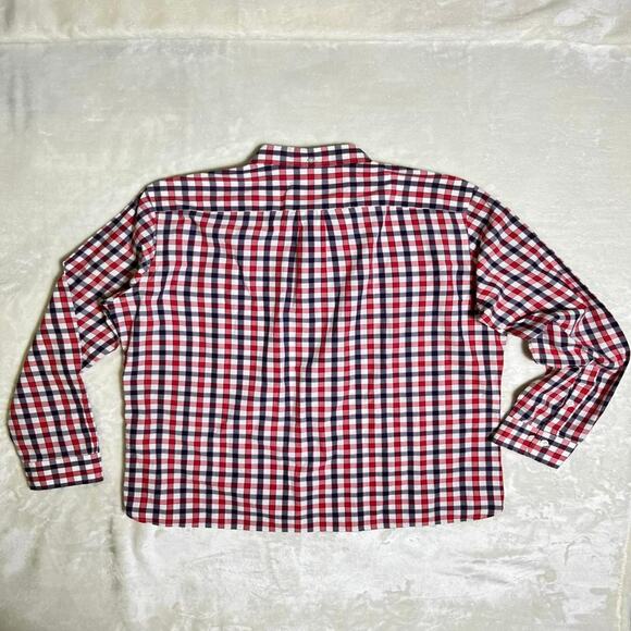 Brooks Brothers Red Fleece Button Up Men's XL Luxury Cotton Red White Preppy - Picture 4 of 8
